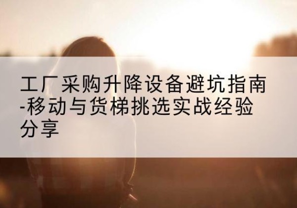 扶绥移动式升降机怎么选-工厂采购升降设备避坑指南-移动与货梯挑选实战经验分享